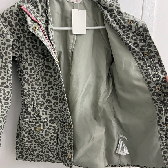 H&M Green Leopard Utility Jacket - Picture 2 of 5